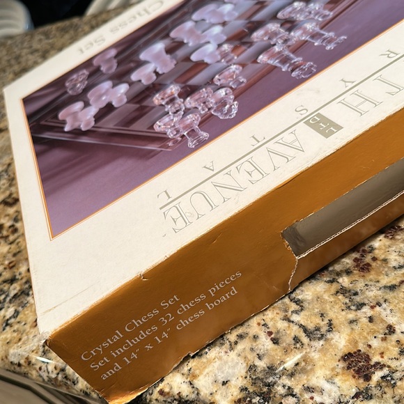 FIFTH AVENUE CRYSTAL CHESS ♟️ SET - Picture 6 of 8